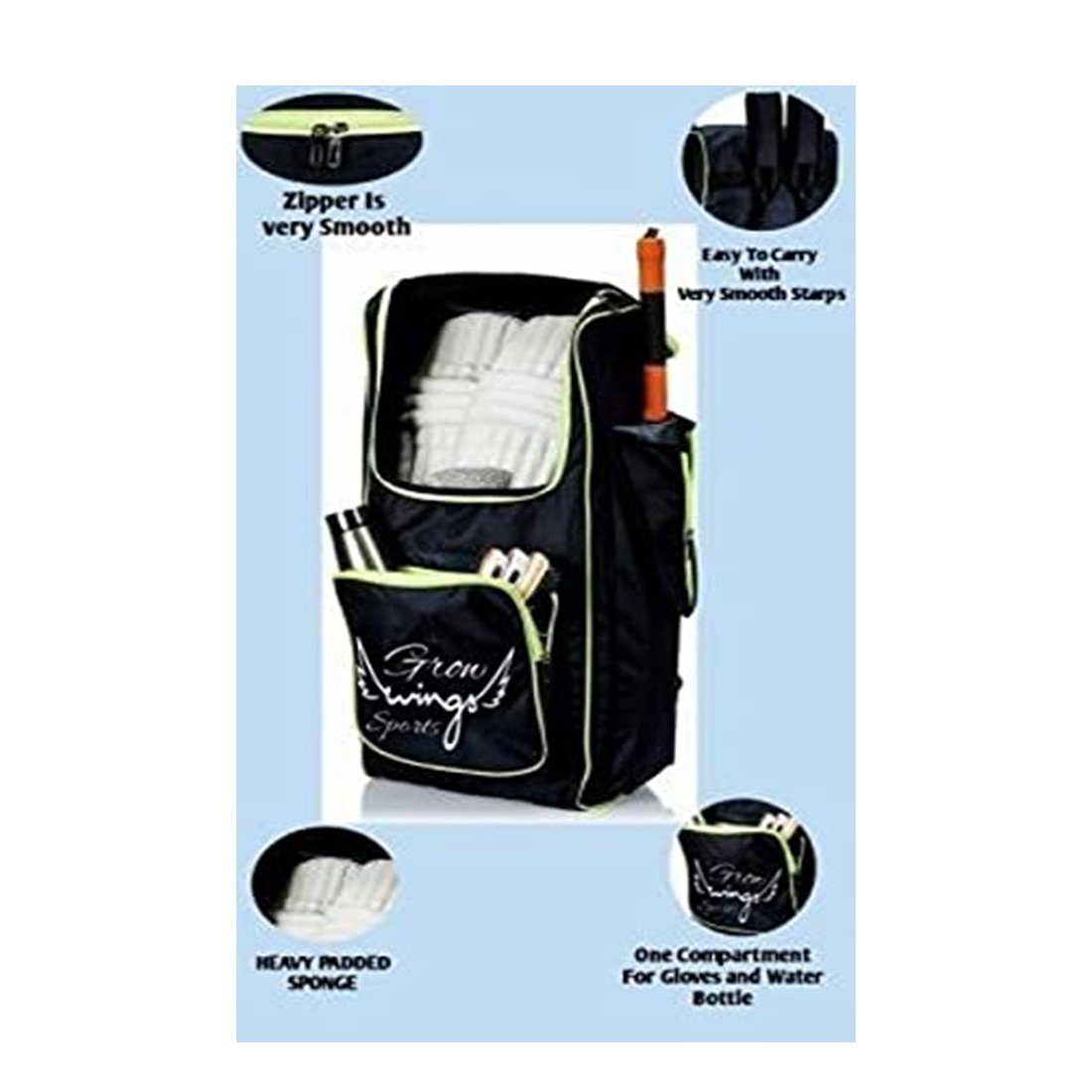 Grow wings Cricket Kit Bag Sports kit Bag (Kit Bag) Grow wings Cricket Kit Bag Sports kit Bag (Kit Bag)