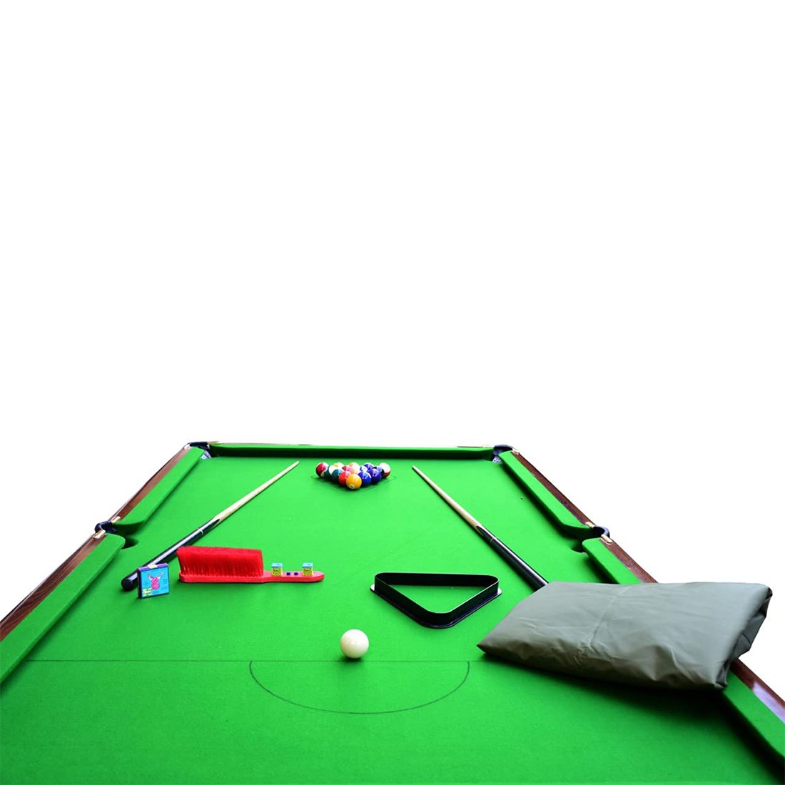 Khalsa Gymnastic Works Portable and Moveable on Wheels Pool Table(Billiard Table) 8x4 FT, Top 25 mm with Cover, Ball, cue Sticks, Triangle & Chalk DogBBN01 Khalsa Gymnastic Works Portable and Moveable on Wheels Pool Table(Billiard Table) 8x4 FT, Top 25 mm with Cover, Ball, cue Sticks, Triangle & Chalk DogBBN01