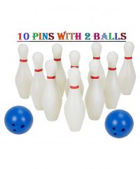 FunBlast Bowling Toy Set with 10 Bottles and 2 Balls Game for Kids, Indoor & Outdoor Sports Games for Kids Boys (Multicolor)