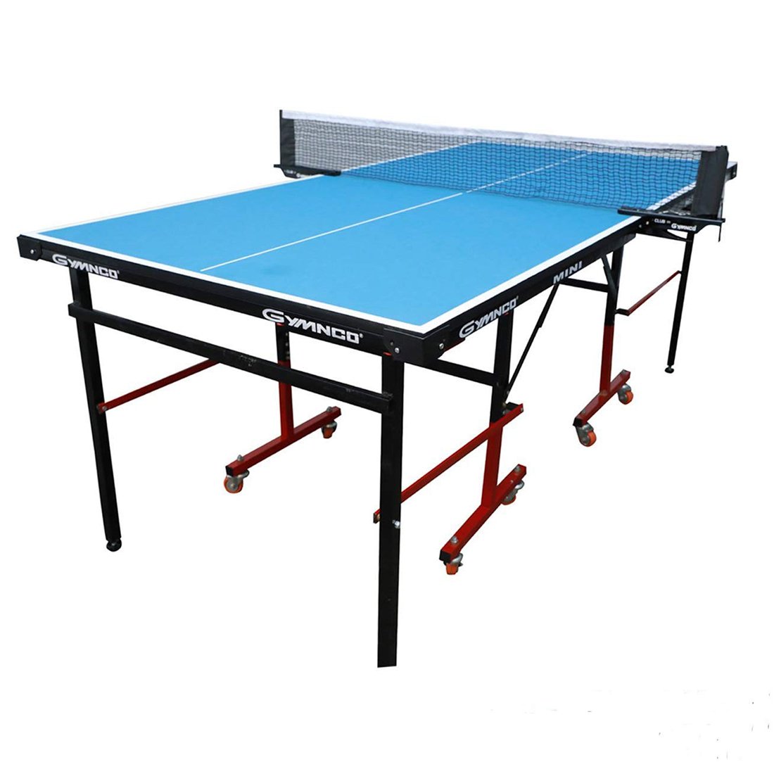 Gymnco Mini Table Tennis Table (6x3 ft) with Wheels (Laminated Top 18 mm ) Gymnco Mini Table Tennis Table (6x3 ft) with Wheels (Laminated Top 18 mm )