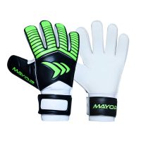 Mayor Topaz Beginner Goalkeeper Gloves Contact Latex Palm Negative Cut Latex Strap Wrist Support Standout European Design MenWomenYouthAdult Goalie Gloves