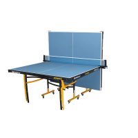 Gymnco Advanced Table Tennis Table with Levellers Top 18 mm (Cover + 2 TT Racket & Balls
