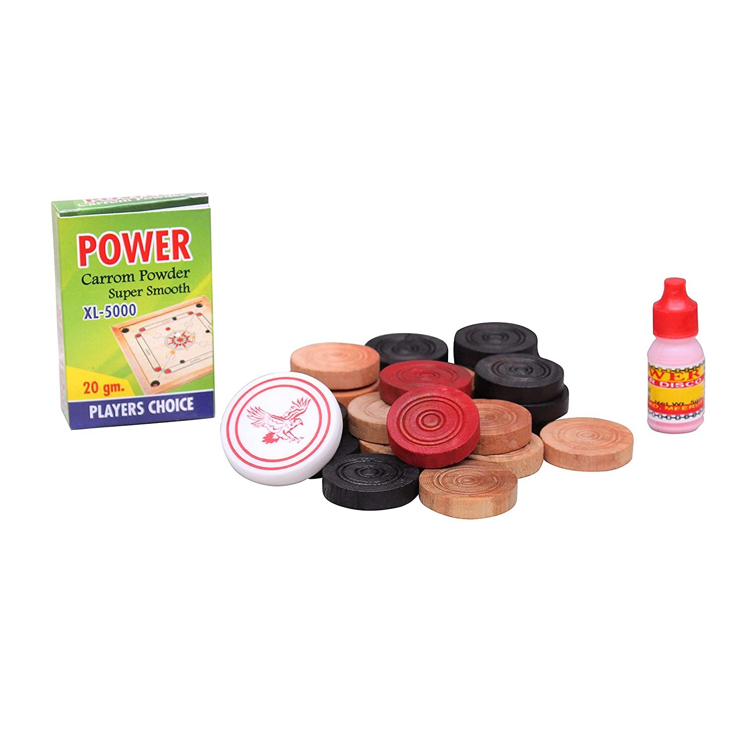 DSB Superior Finish Full Size Carrom Board with Coins Striker and Boric Powder, Beige (Large 26 inch) DSB Superior Finish Full Size Carrom Board with Coins Striker and Boric Powder, Beige (Large 26 inch)