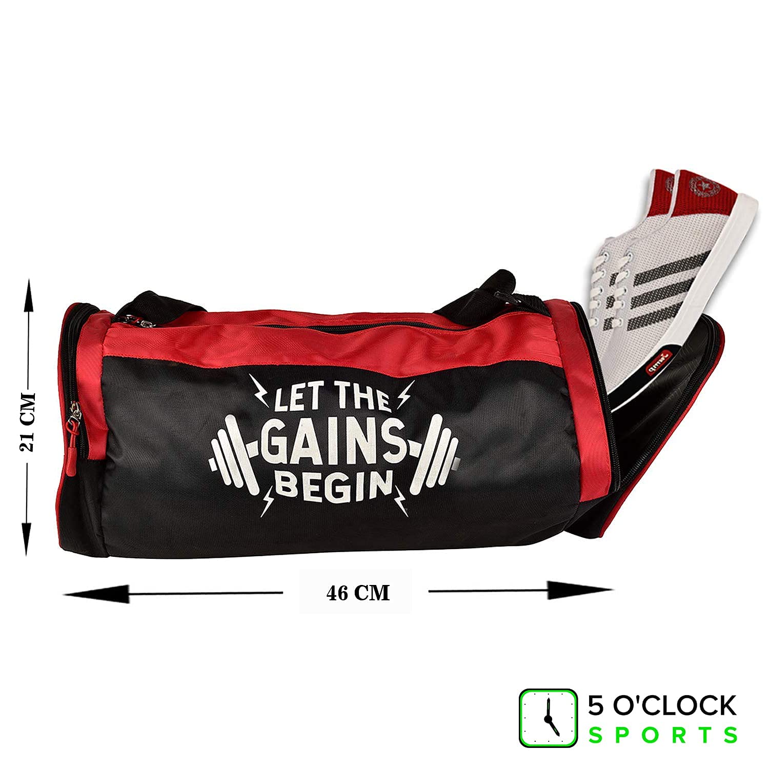 5 O'CLOCK SPORTS Combo of Gains Bag GymFitness KitComboGym AccessoriesGym Kitfor Men and Women 5 O'CLOCK SPORTS Combo of Gains Bag GymFitness KitComboGym AccessoriesGym Kitfor Men and Women