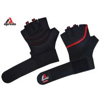 APRODO Sports Weight Lifting Workout Gym Gloves with Wrist Support, Unisex, Free Size