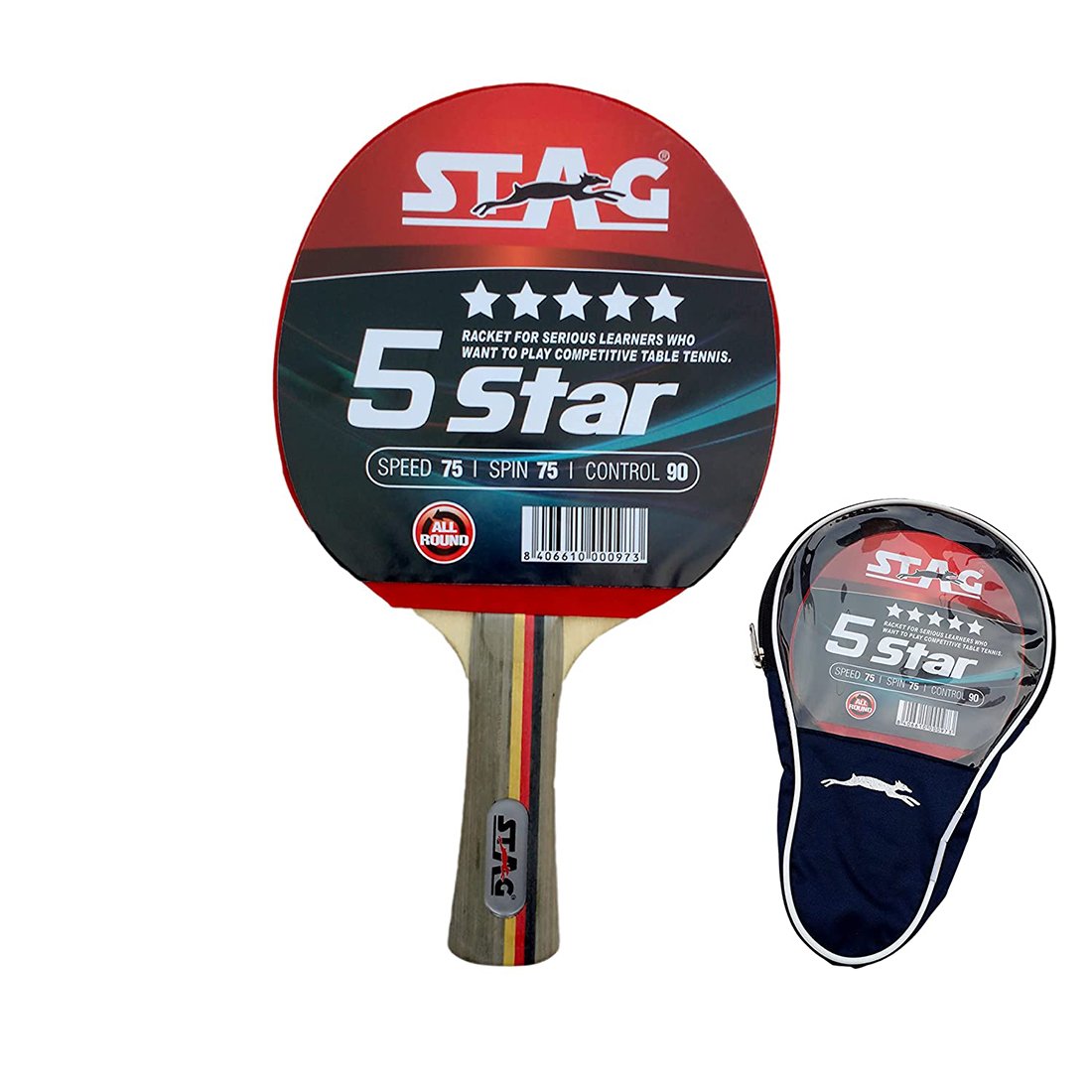 Stag 5 Star Table Tennis Racquet Stag 5 Star Table Tennis Racquet