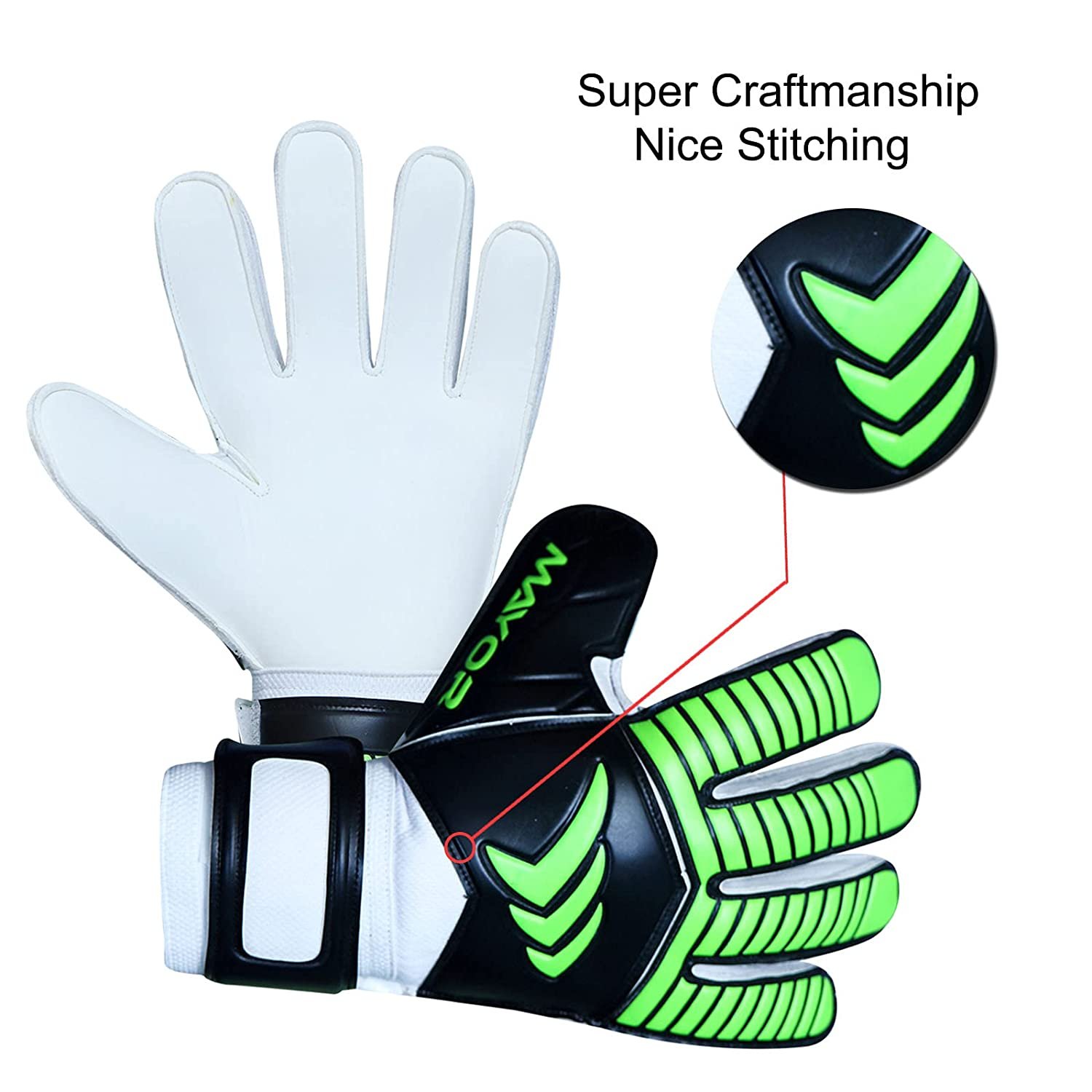 Mayor Topaz Beginner Goalkeeper Gloves Contact Latex Palm Negative Cut Latex Strap Wrist Support Standout European Design MenWomenYouthAdult Goalie Gloves Mayor Topaz Beginner Goalkeeper Gloves Contact Latex Palm Negative Cut Latex Strap Wrist Support Standout European Design MenWomenYouthAdult Goalie Gloves