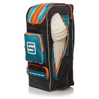 Suntop Men's and Women's Player Edition Polyester Cricket Kit Bag Backpack with 6 Bat Pockets, External Leg Guard (Keeping Pads) Pockets - Multicolour