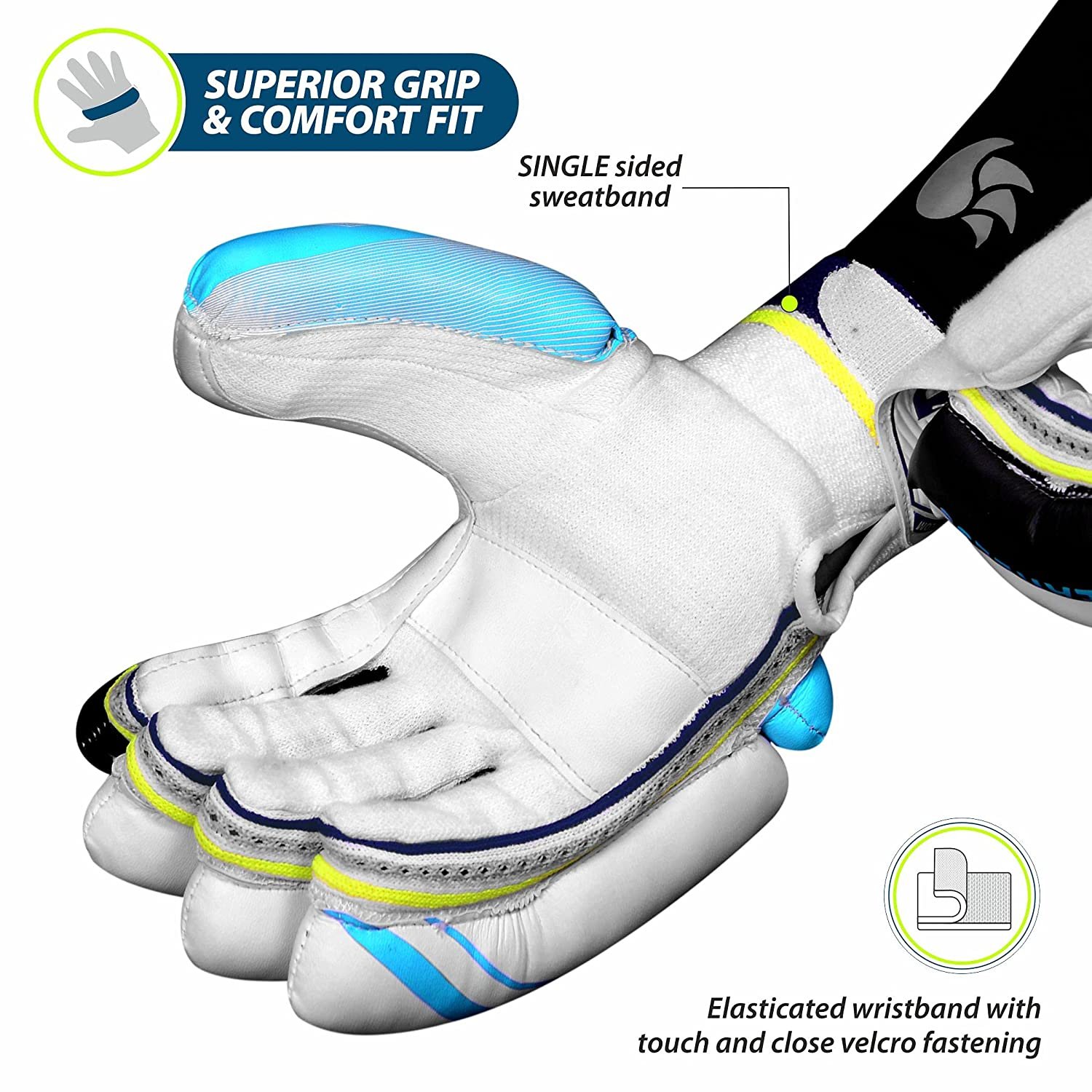 DSC Condor Ruffle Leather Cricket Batting Gloves DSC Condor Ruffle Leather Cricket Batting Gloves