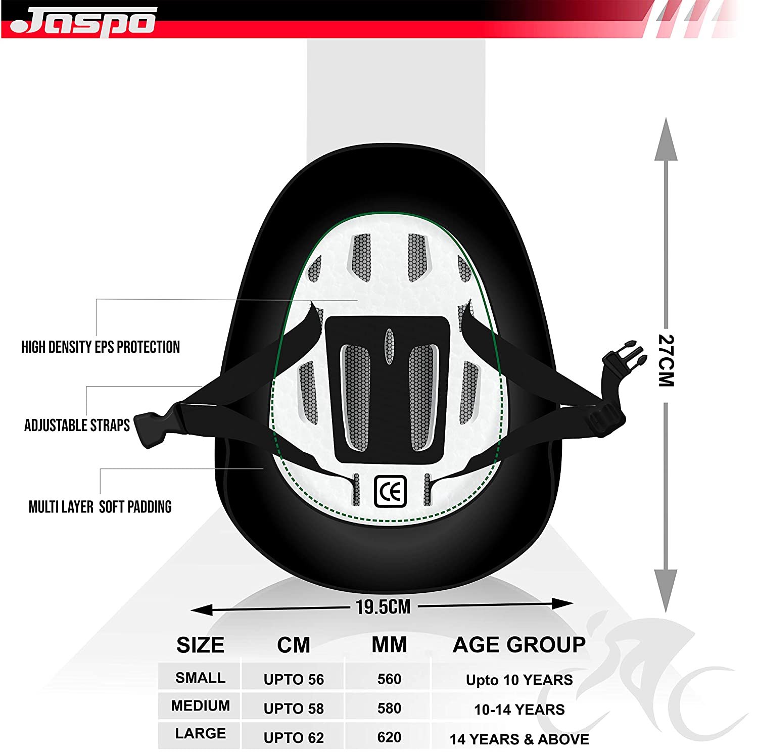 jaspo Multi Utility Sports Helmet for Cycling, Skating, Skateboarding jaspo Multi Utility Sports Helmet for Cycling, Skating, Skateboarding