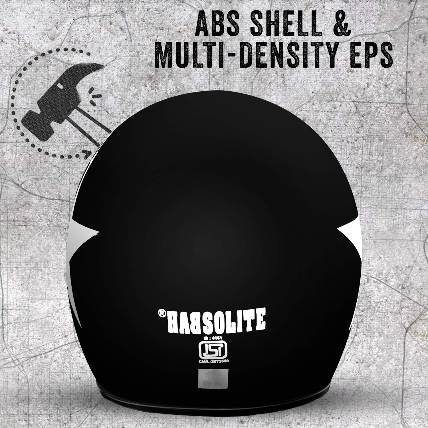 Habsolite HB-ESBG Ecco Star Open Face Helmet with Detachable Cap & Adjustable Strap for Men & Women Bike Motorcycle Scooty Riding (Black and Grey, M) Habsolite HB-ESBG Ecco Star Open Face Helmet with Detachable Cap & Adjustable Strap for Men & Women Bike Motorcycle Scooty Riding (Black and Grey, M)