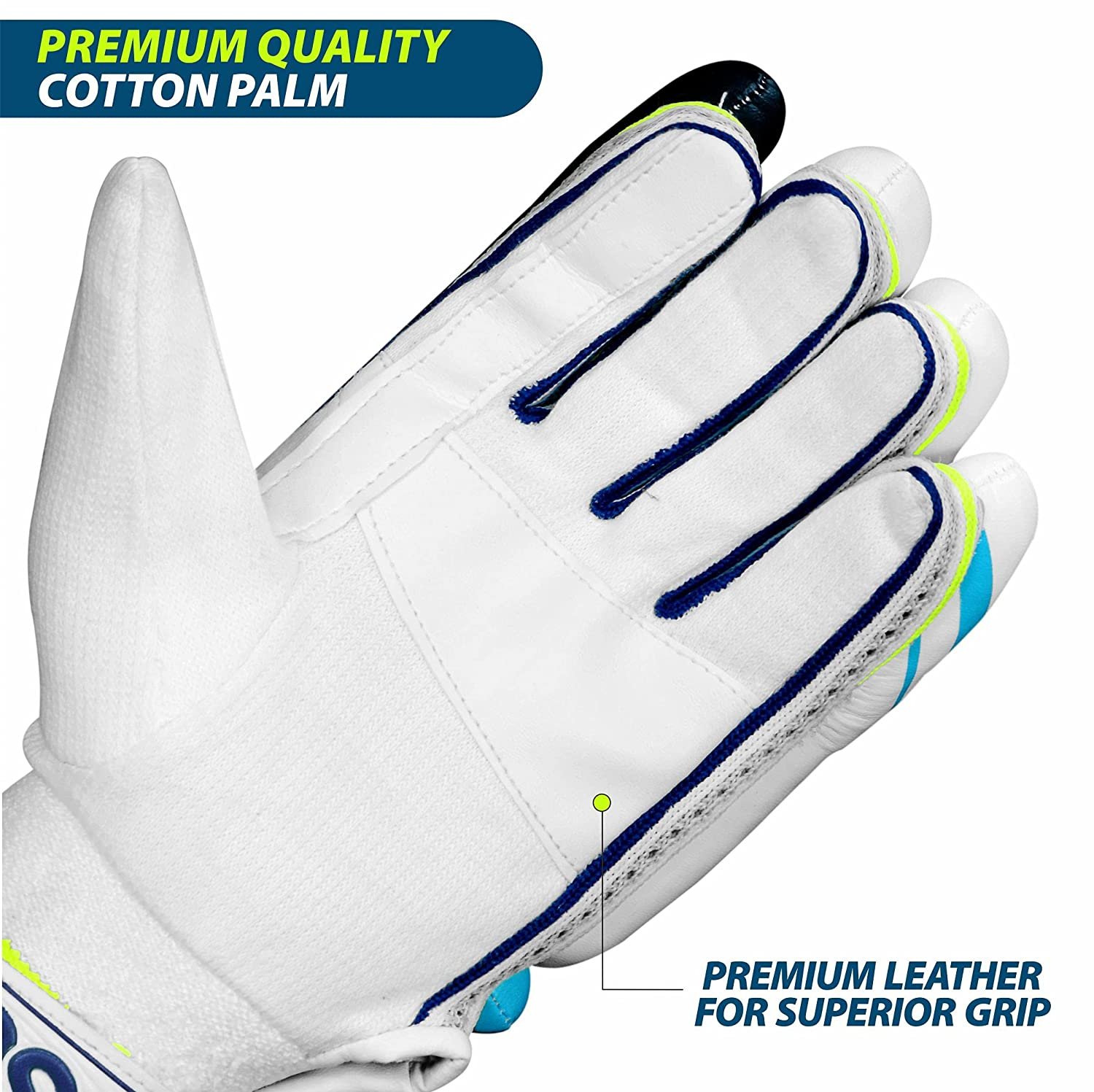 DSC Condor Ruffle Leather Cricket Batting Gloves DSC Condor Ruffle Leather Cricket Batting Gloves