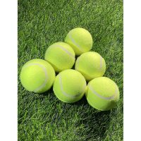 K Sports Rubber Canvas Ball for Playing Cricket Pack of 6 Balls (Green) Size -3