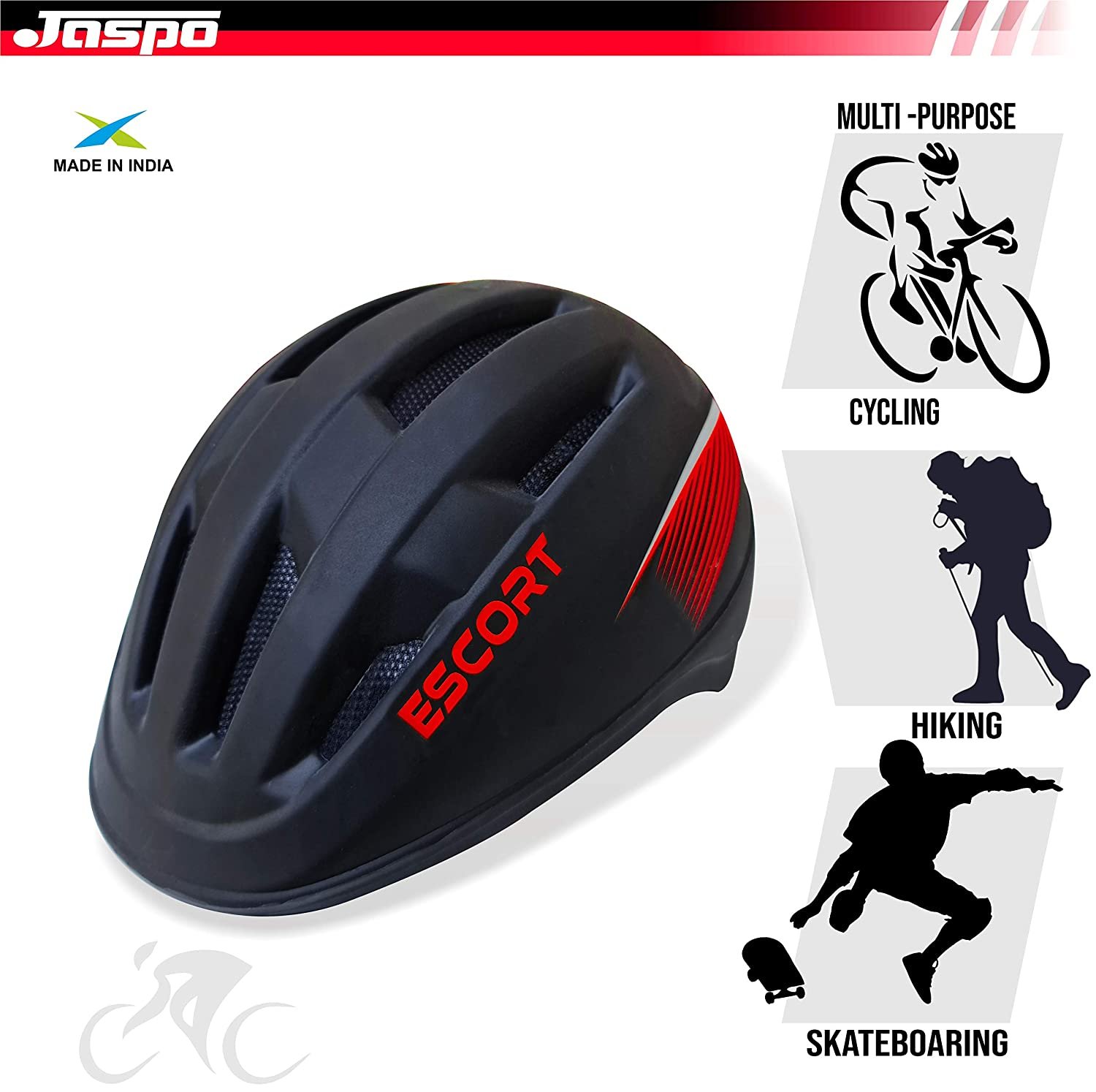 jaspo Multi Utility Sports Helmet for Cycling, Skating, Skateboarding jaspo Multi Utility Sports Helmet for Cycling, Skating, Skateboarding